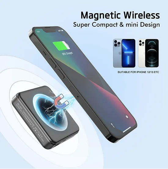 ESOULK - Magnetic Wireless Power Bank 5000mAh 5W [EP31-BK] - Black