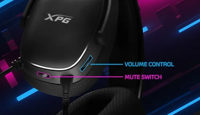 XPG PRECOG S Wired Black Gaming Headset w/ Mic + Windows Sonic 3D