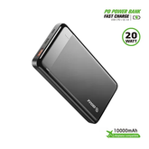 Esoulk - 10000mAh PD20W / QC18W Power Bank [EP26-BK] - Black