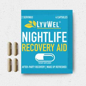 Nightlife Recovery Aid Aka Hangover Remedy / DHM detox / Drinkers vitamin 20 on the go packs | 40 servings | 80 capsules