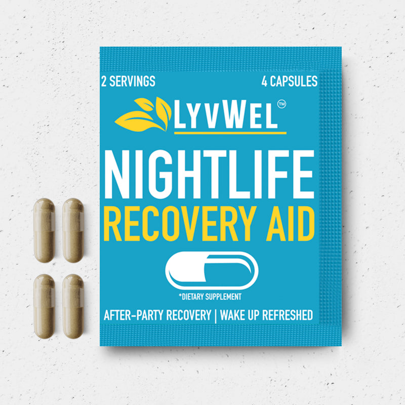 Nightlife Recovery Aid Aka Hangover Remedy / DHM detox / Drinkers vitamin 5 on the go packs | 20 capsules