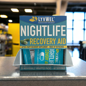 Nightlife Recovery Aid Aka Hangover Remedy / DHM detox / Drinkers vitamin 20 on the go packs | 40 servings | 80 capsules