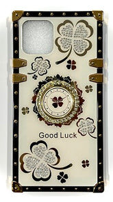 Iphone 12Pro Max ( 6.7 Inch) Diamond Goodluck Ring Case Beige