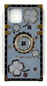 Iphone 12Pro Max ( 6.7 Inch) Diamond Goodluck Ring Case Grey