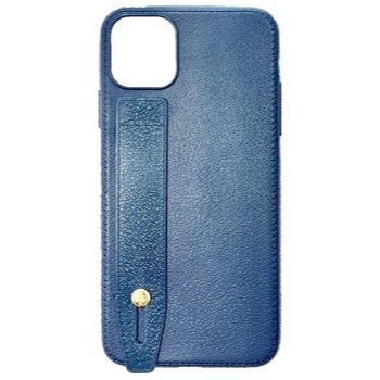 Iphone 12Pro Max ( 6.7 Inch) Leather Grip Case Blue