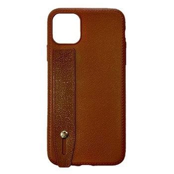 Iphone 12Pro Max ( 6.7 Inch) Leather Grip Case Brown