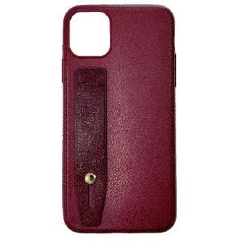 Iphone 11Pro Max (6.5 Inch) Leather Grip Case Maroon