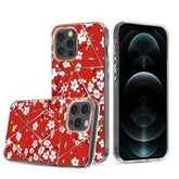 Iphone 12 / 12Pro (6.1 Inch) Design Case Red Flowers