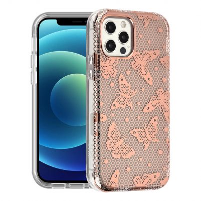 Iphone 13 (6.1 Inch) Design Case Butterfly Rosegold