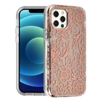 Iphone 13 (6.1 Inch) Design Case Flowers Rosegold