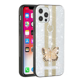 Iphone 13Pro ( 6.1 Inch) Butterfly Case With Diamond White