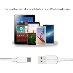 Esoulk Micro 5Feet Charging Cable For Android (Micro/V9) In White