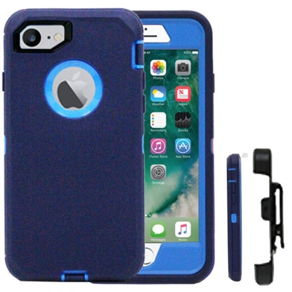 Iphone 7Plus / 8Plus Full Protection Construction Case In Navy/Blue