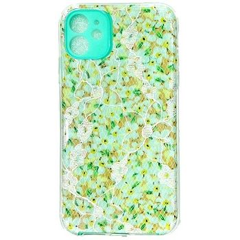 Iphone 12Pro Max ( 6.7 Inch) Lace Design Case Green