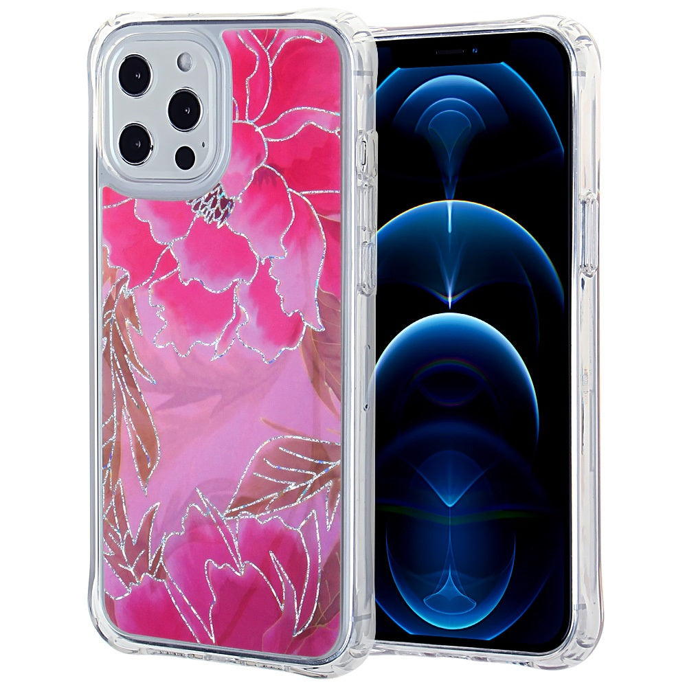 Iphone 11 (6.1 Inch) Design Case Flowers on Pink