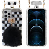 Iphone 11 (6.1 Inch) Perfume Bottle Diamond Case Black White