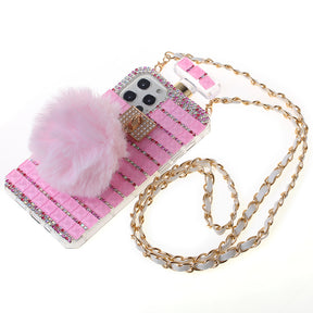 Iphone 12 / 12Pro (6.1 Inch) Perfume Bottle Diamond Case Baby Pink