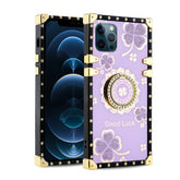 Iphone 12 / 12Pro (6.1 Inch) Diamond Goodluck Ring Case - Purple