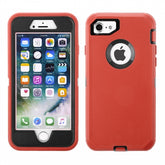 Iphone 7 / 8 / SE Full Protection Construction Case In Red/Black