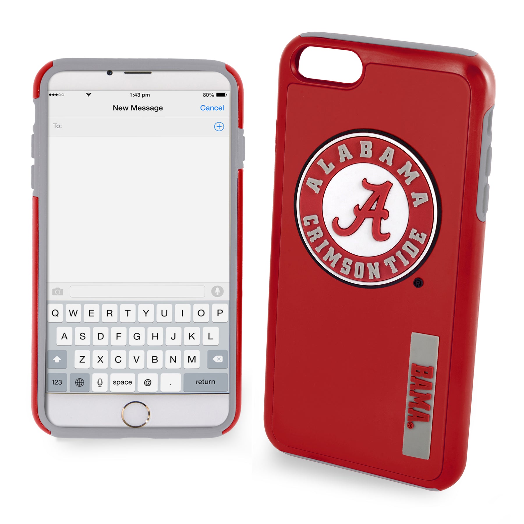 Iphone 7 / 8 / SE Licensed Team Case Impact NCAA Alabama Crimson Tide