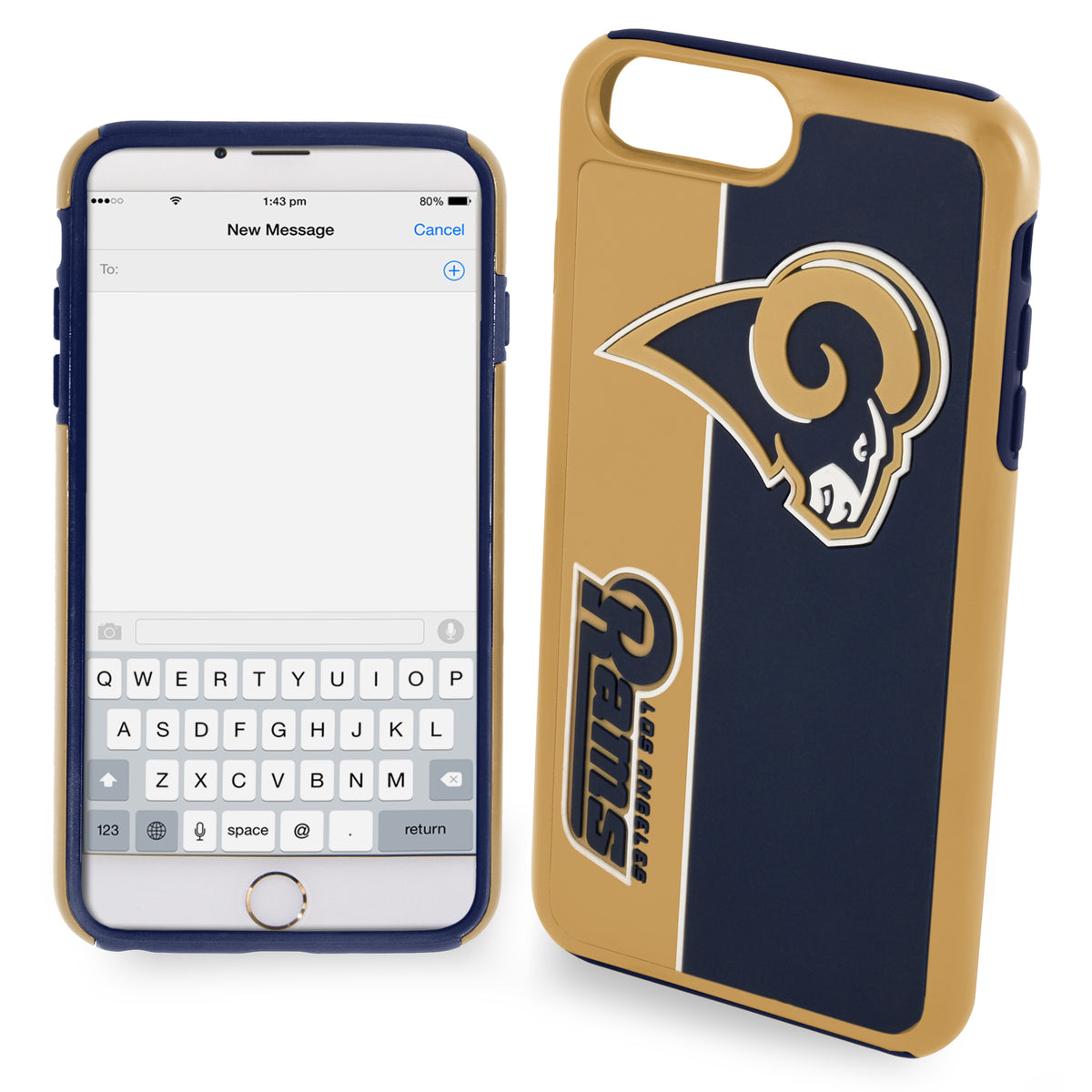 Iphone 7Plus / 8Plus Licensed Team Case Bold NFL Los Angeles Rams