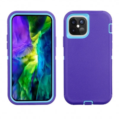 Iphone 12 / 12Pro (6.1 Inch) Construction Case Purple Teal