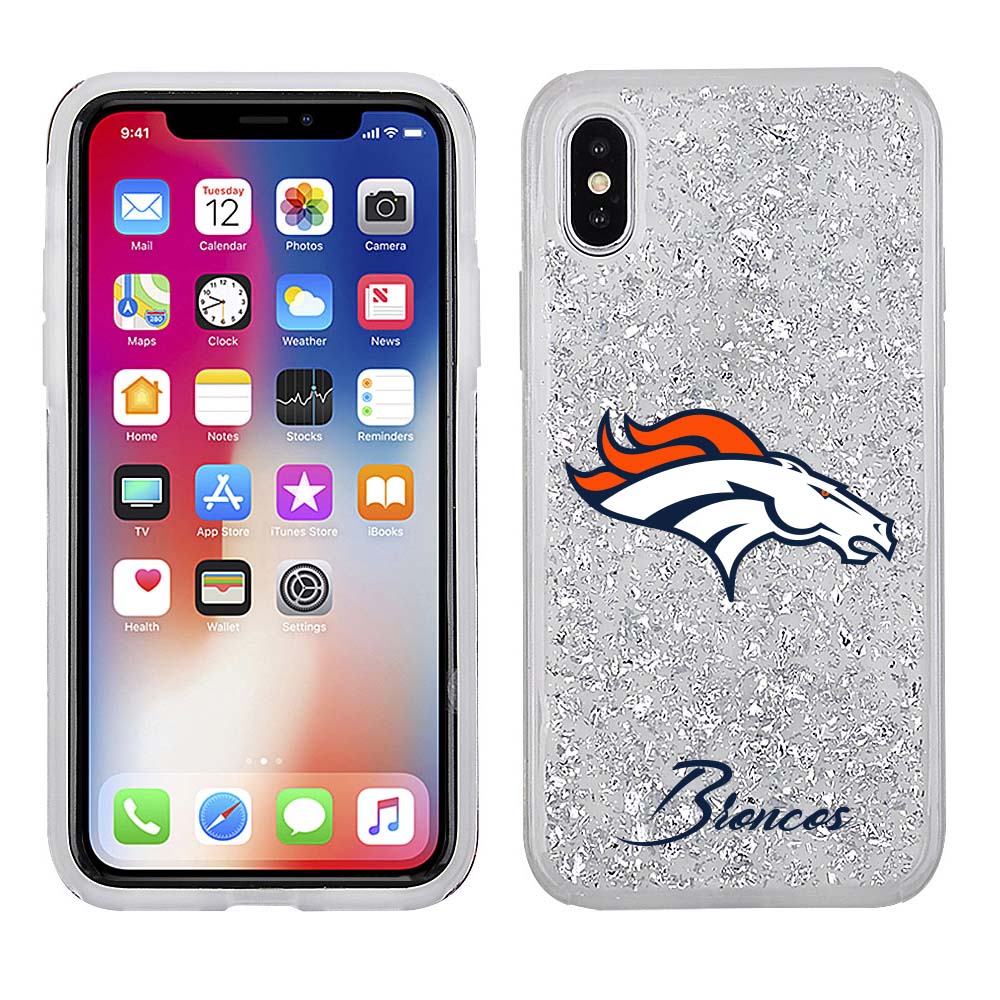 iPhone X / XS Licensed Team Case Glitter NFL Denver Broncos