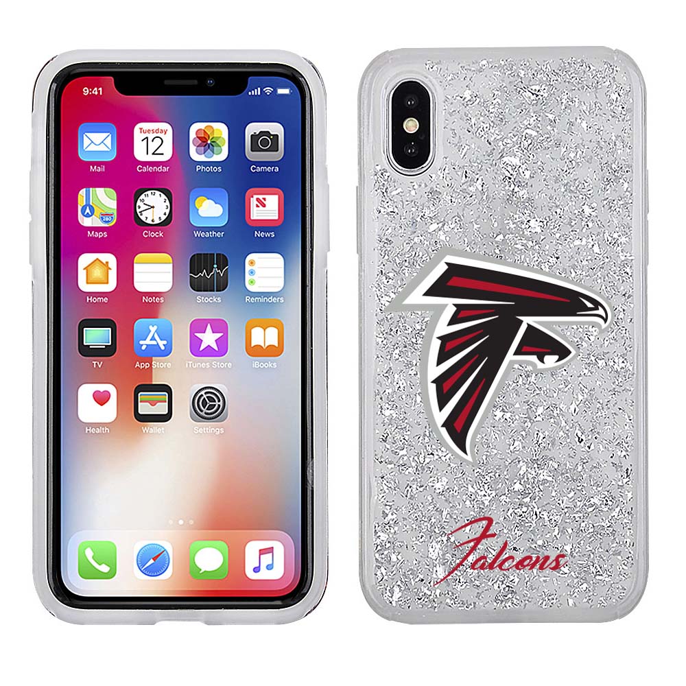 iPhone X / XS Licensed Team Case Glitter NFL Atlanta Falcons