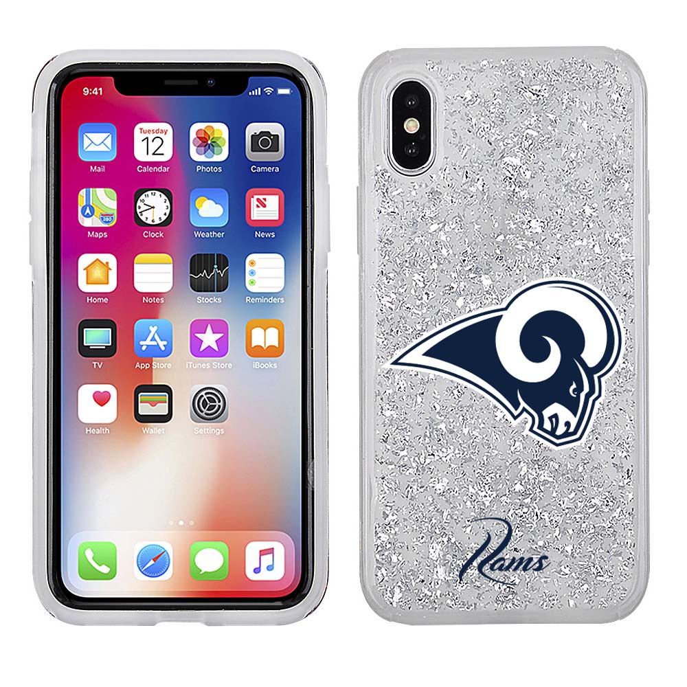 iPhone X / XS Licensed Team Case Glitter NFL LA Rams