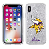 iPhone X / XS Licensed Team Case Glitter NFL Minnesota Vikings