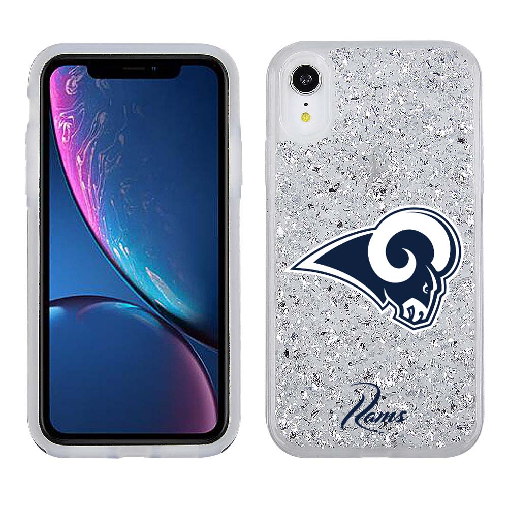 Iphone XR Licensed Team Case Glitter NFL La Rams