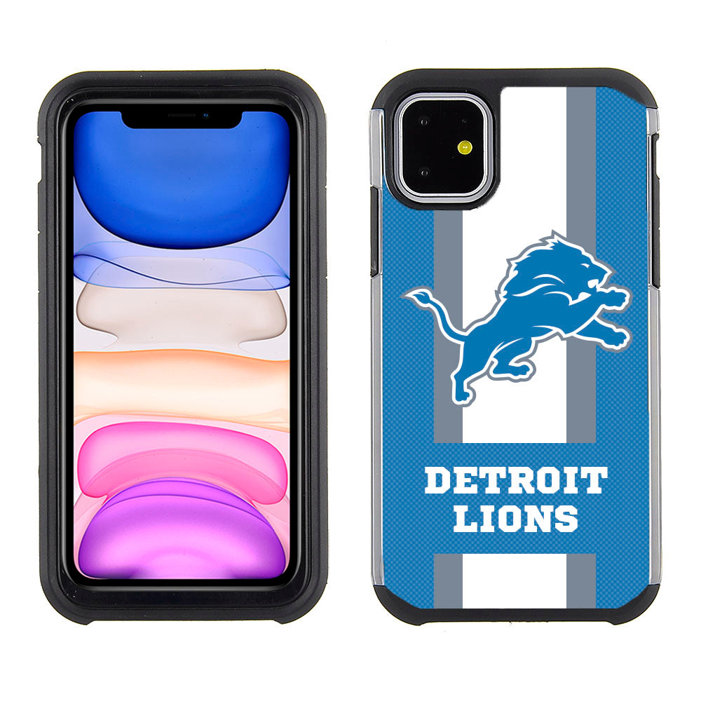 Iphone 11Pro Max (6.5 Inch) Licensed Team Case GW Stripes NFL Detroit Lions