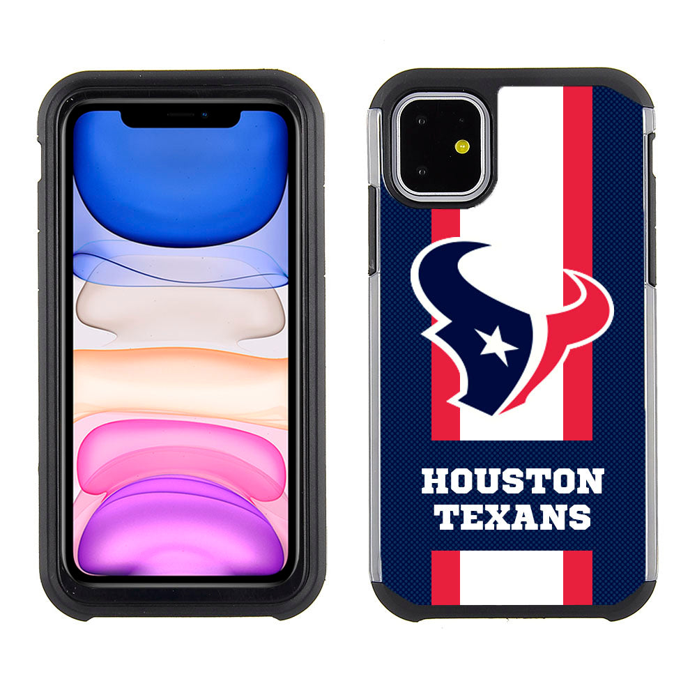 Iphone 11Pro Max (6.5 Inch) Licensed Team Case GW Stripes NFL Houston Texans