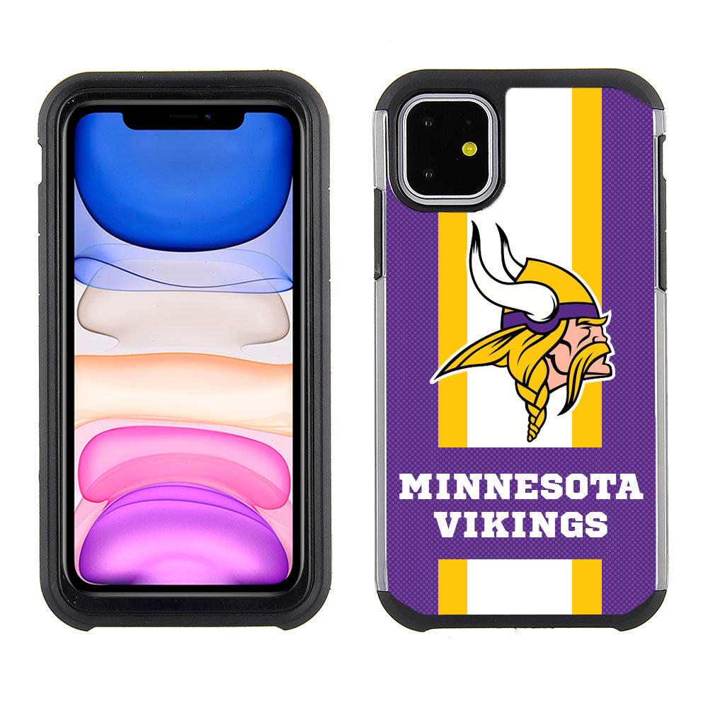 Iphone 12 / 12Pro (6.1 Inch) Licensed Team Case GW Stripes NFL Minnesota Vikings