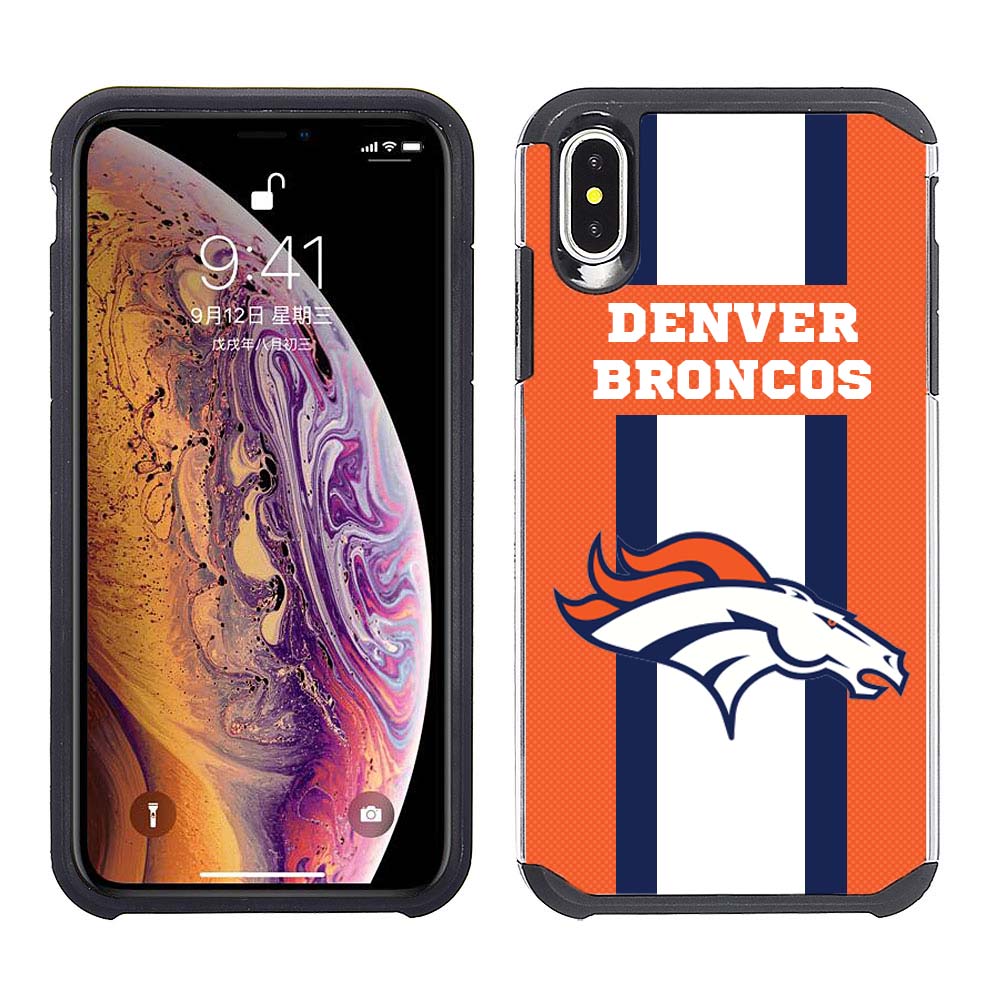 Iphone Xs Max Licensed Team Case GW Stripe NFL Denver Broncos