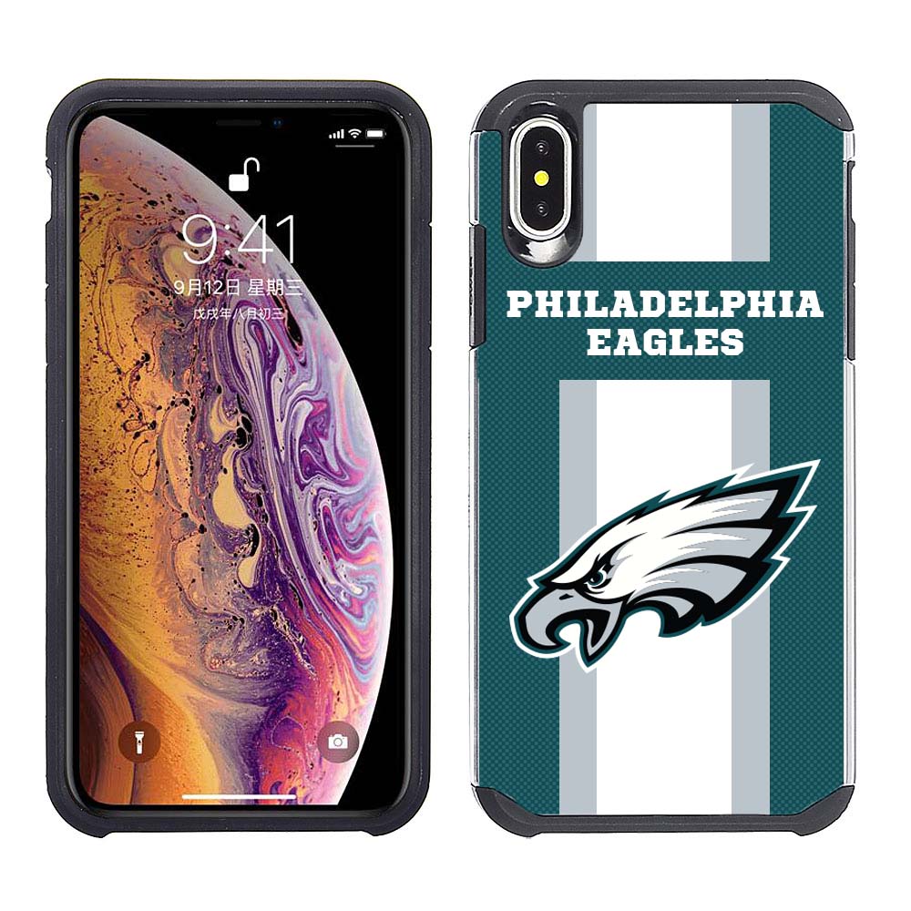 Iphone Xs Max Licensed Team Case GW Stripe NFL Philadelphia Eagles