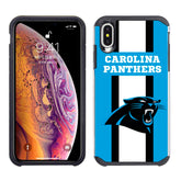 Iphone Xs Max Licensed Team Case GW Stripe NFL Carolina Panthers