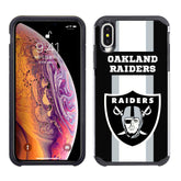 Iphone Xs Max Licensed Team Case GW Stripe NFL Oakland Raiders