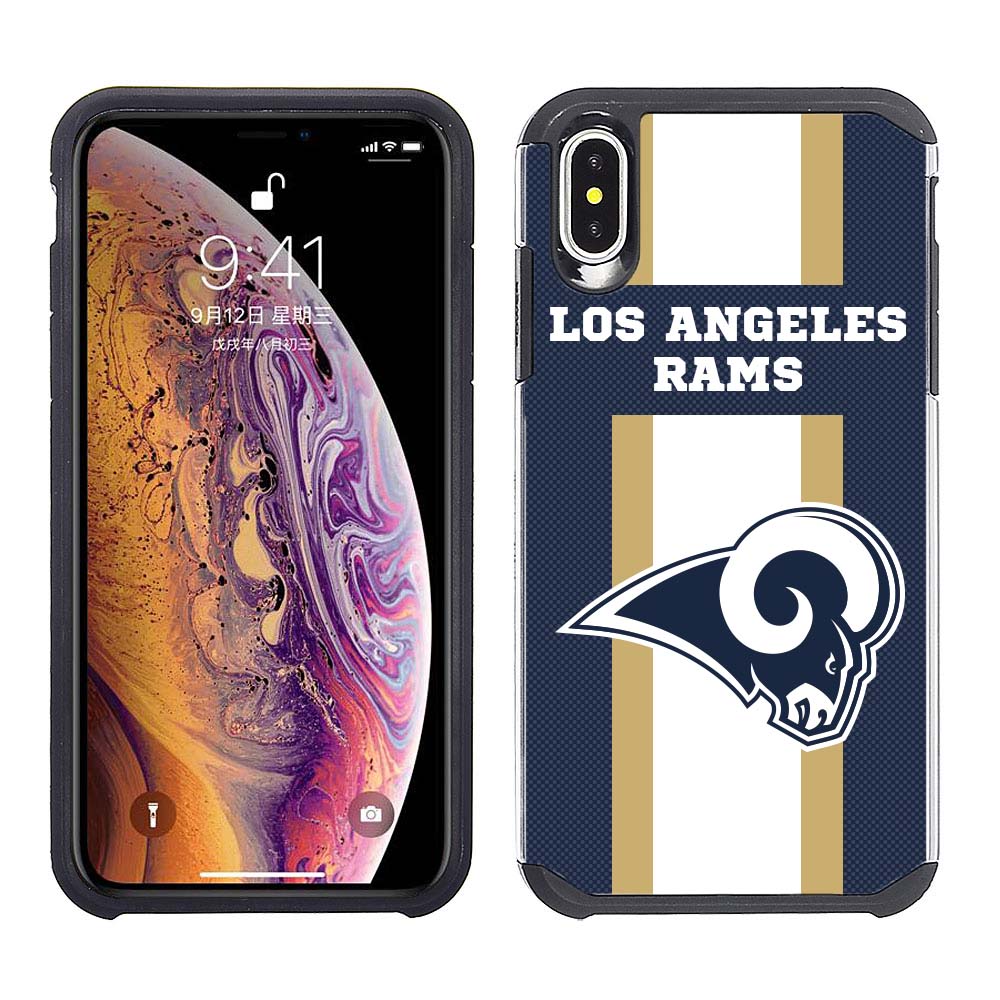 Iphone Xs Max Licensed Team Case GW Stripe NFL Los Angeles Rams