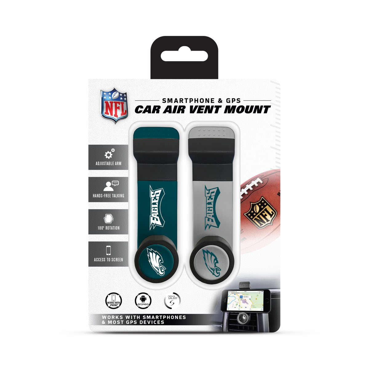 Prime Brands Car Vent Mount NFL Philadelphia Eagles - Dual Pack