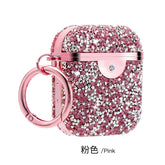 Airpod 1/2 Rock Diamond Case Pink