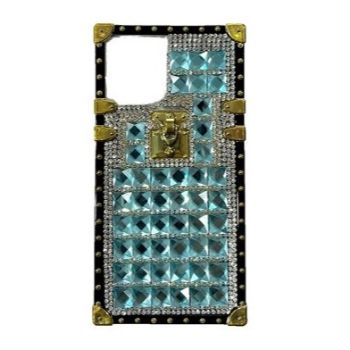 Iphone 12 / 12Pro ( 6.1 Inch) Block Diamond Case Teal