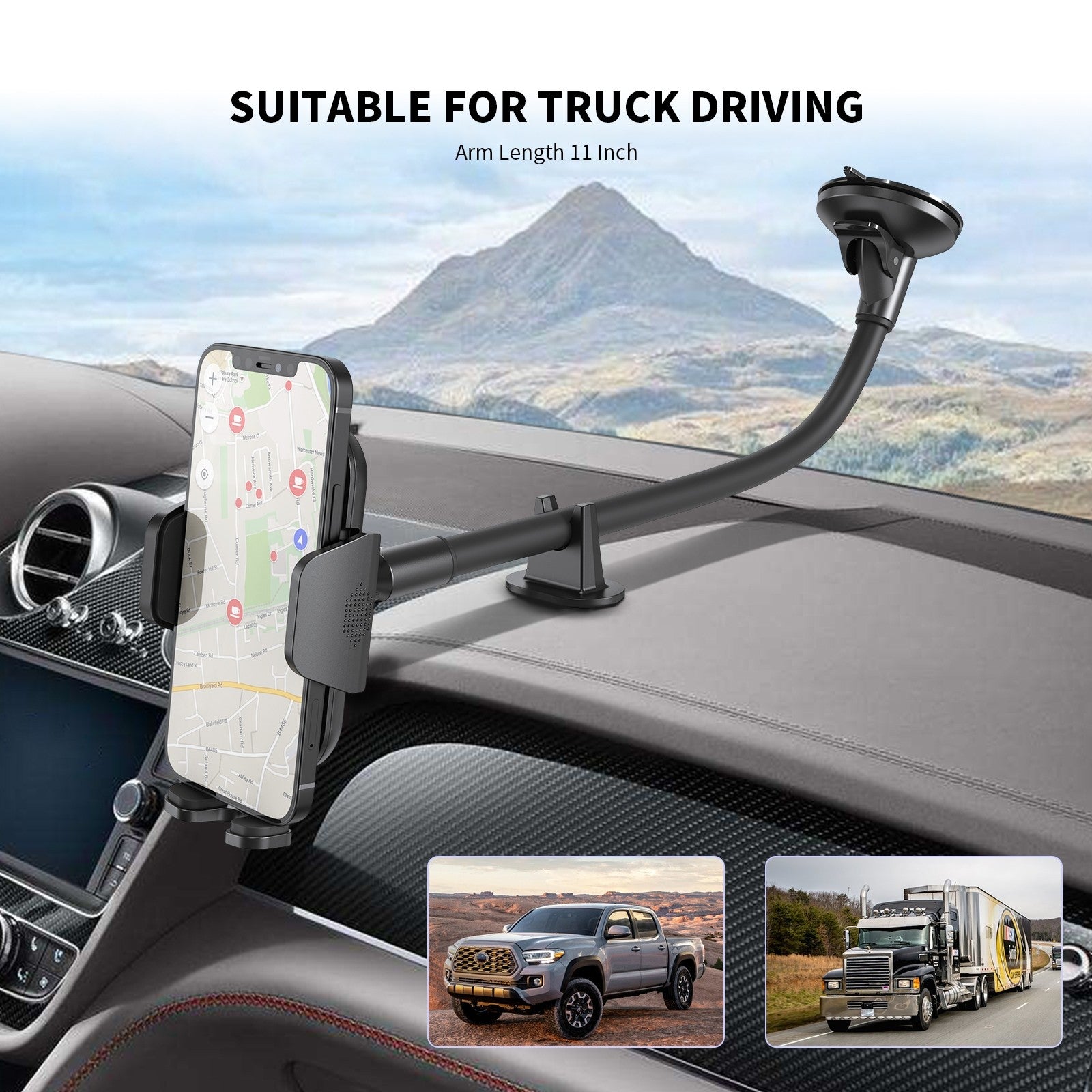 Esoulk Universal Truck Car Mount Long 11inch