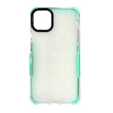 Iphone 11Pro Max ( 6.5 Inch) Clear Case with Border Teal