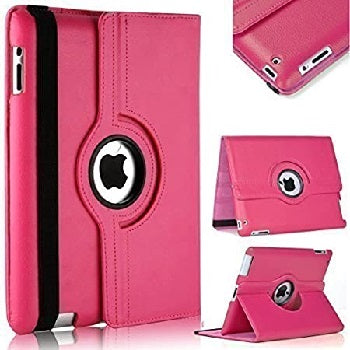 Apple Ipad 10.2 / 10.5 Inch Rotating Folio Case Hot Pink