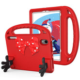 Apple Ipad Mini6 Handle Case with Bow and Hands as Kickstand Red