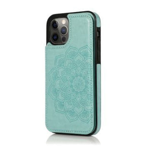 Iphone 12 / 12Pro (6.1Inch) Backflip Wallet Design Case Teal