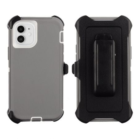 Iphone 12Pro Max ( 6.7 Inch) Construction Case Grey White