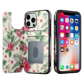 Iphone 13 (6.1Inch) Backflip Wallet Floral Design Case White