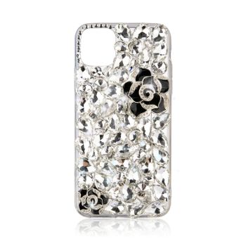 Iphone 13Pro Max (6.7Inch) Big Diamond Case with Roses Black